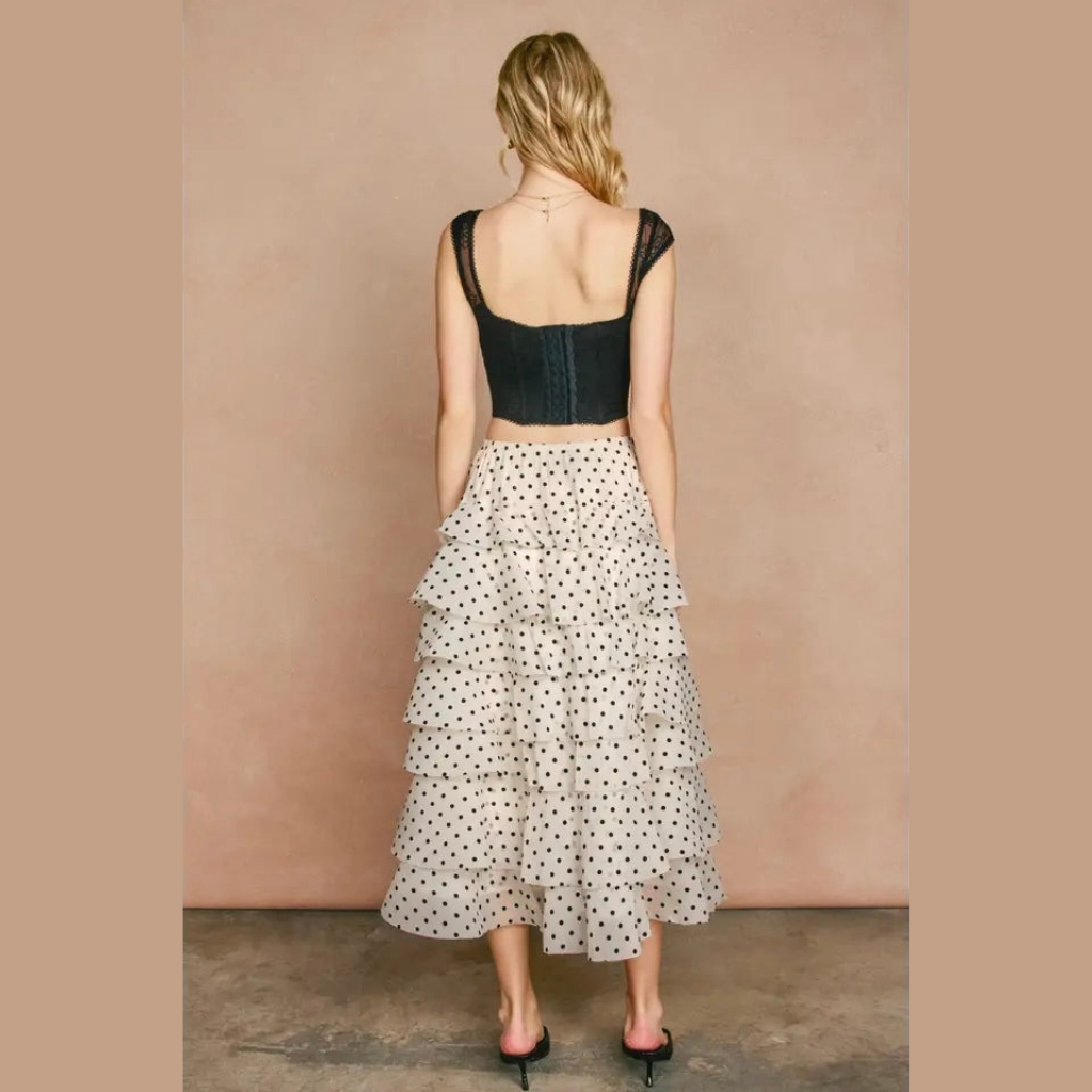 Polka Dot Ruffle Skirt