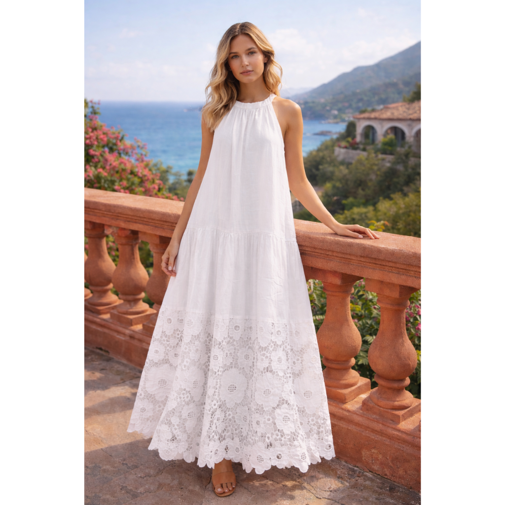 Fiora Linen Dress - One Size