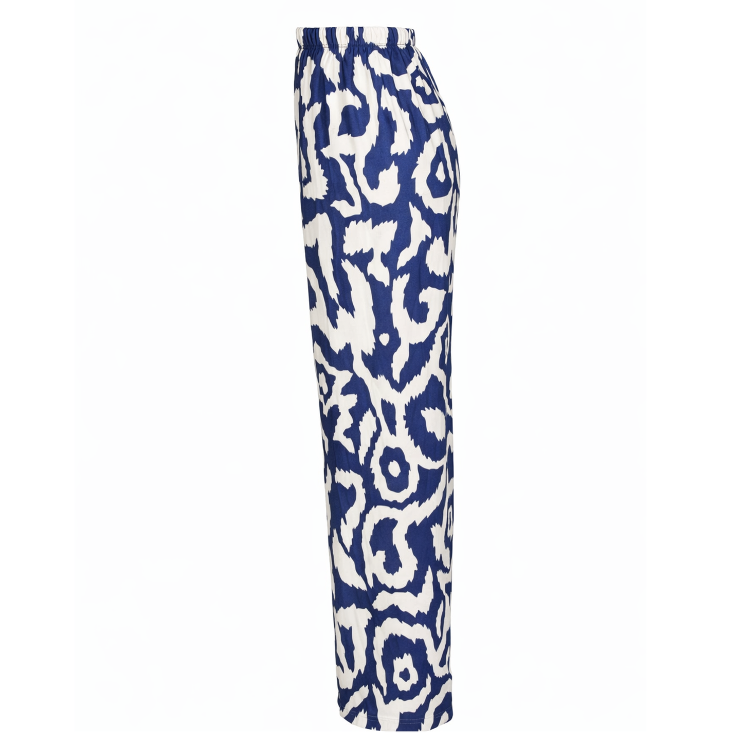 Abstract Swirl Printed Wide Long Pant