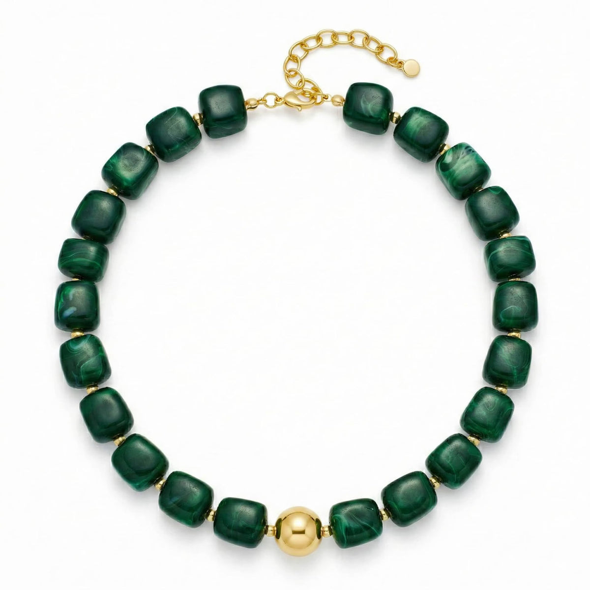 Verona Green Necklace — Emerald Green