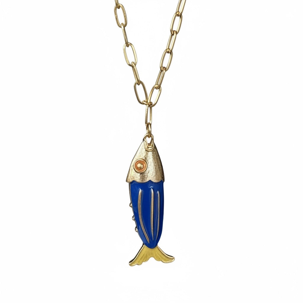 Marine Fish Pendant Necklace