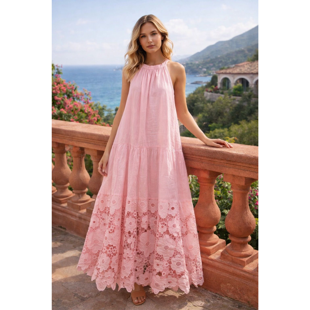 Fiora Linen Dress - One Size
