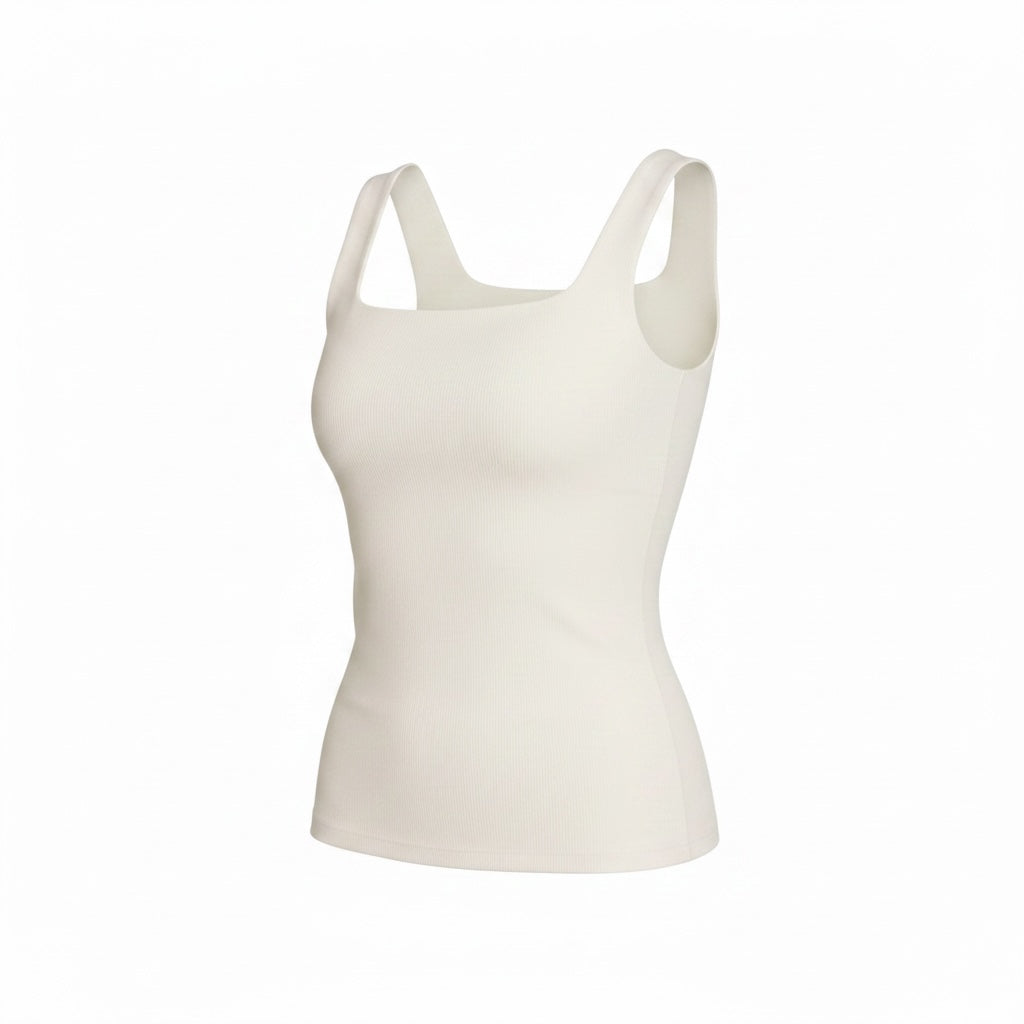 Square Neck Double Faced Top