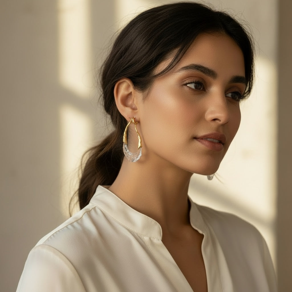 Lumière Two-Tone Earring