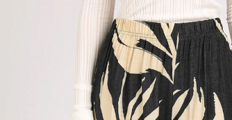 Tropical Botanic Printed Wide Pant