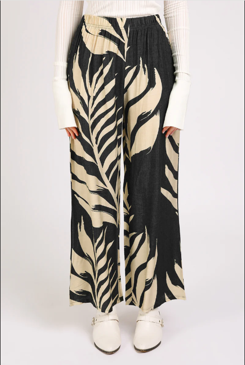 Tropical Botanic Printed Wide Pant