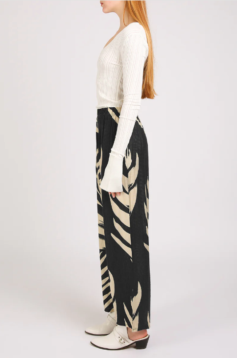 Tropical Botanic Printed Wide Pant