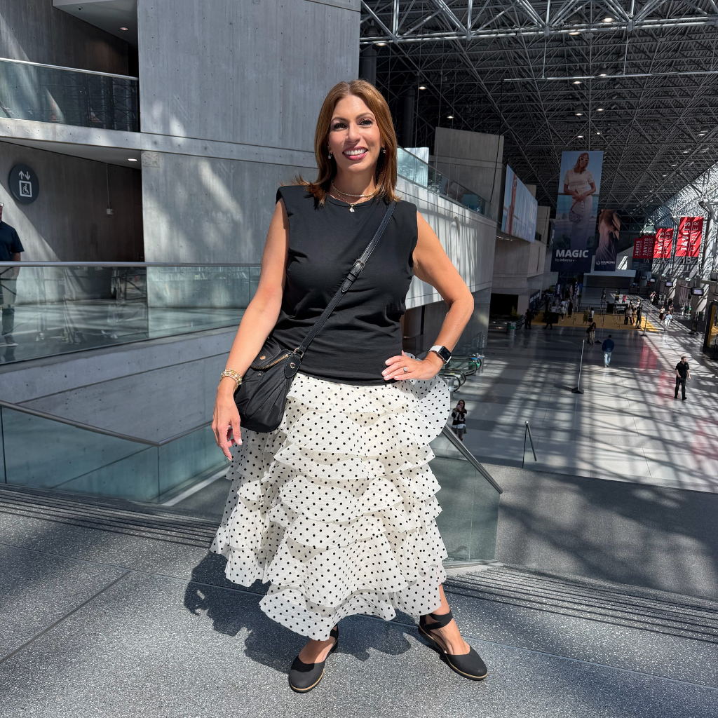 Polka Dot Ruffle Skirt