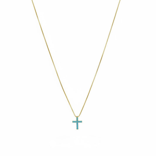 Turquoise Cross Necklace